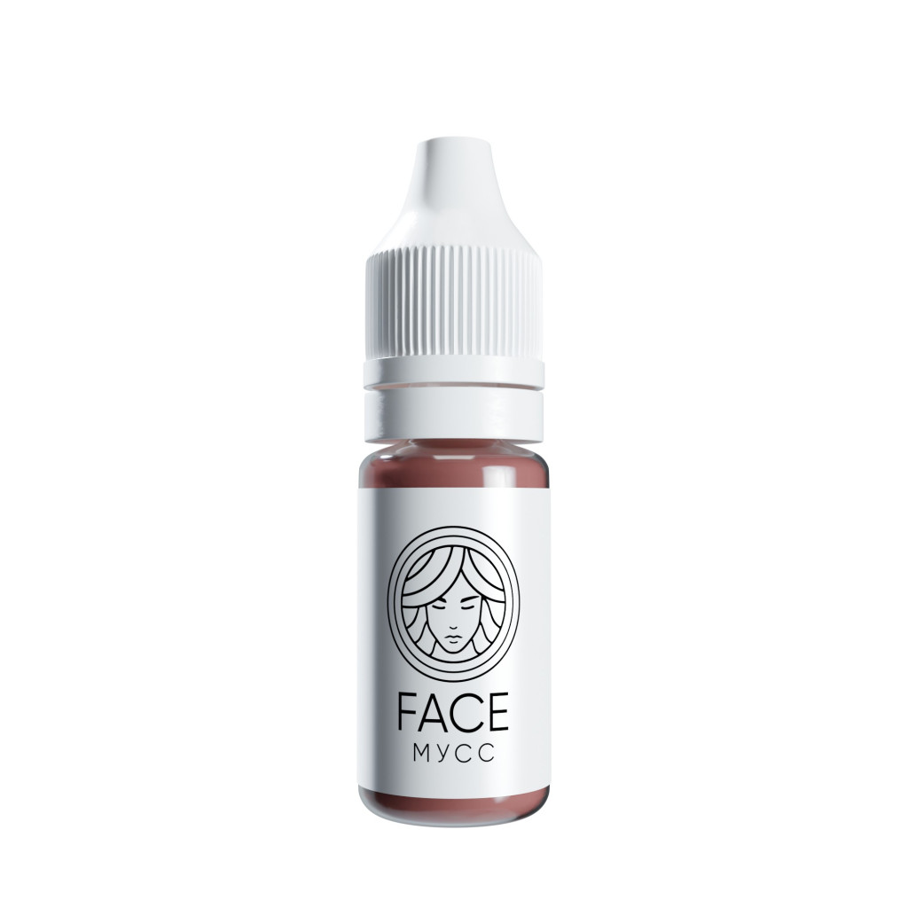 FACE МУСС — натуральный коричневый пигмент для перманентного макияжа губ