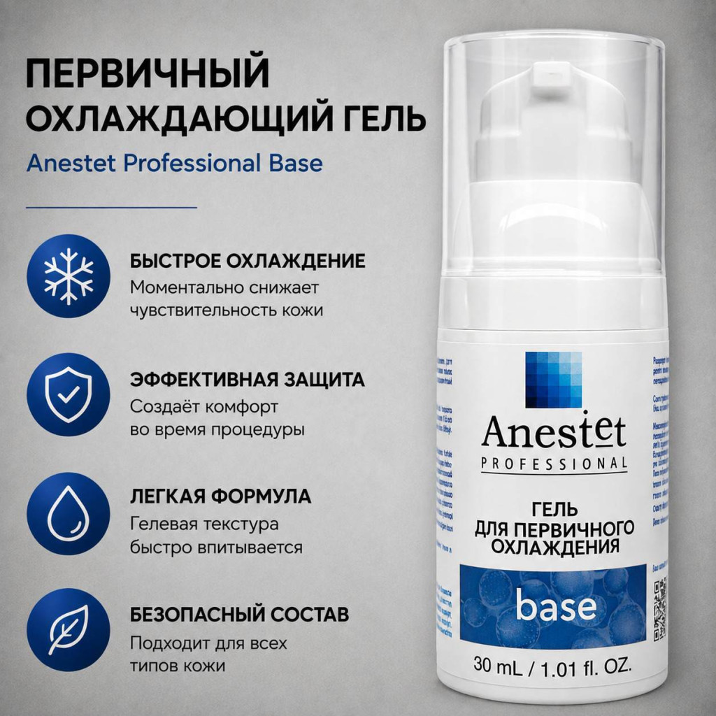 Anestet Professional Base 30мл — Первичный охлаждающий гель