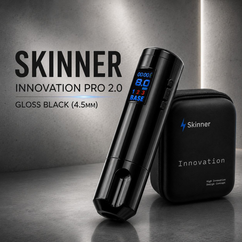 Skinner Innovation PRO 2.0 Gloss Black (4.5мм)  — Беспроводная машинка для татуировки